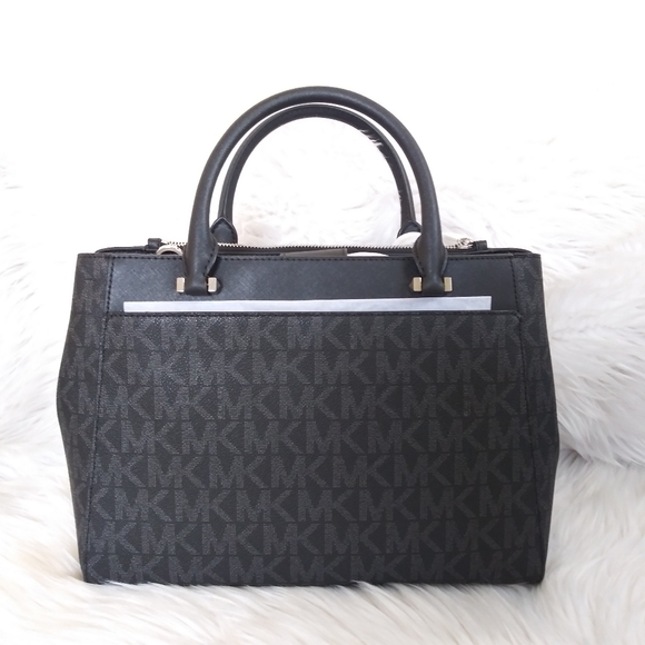 NWT MICHAEL KORS GIBSON LEATHER LARGE SATCHEL PURS - Picture 8 of 9